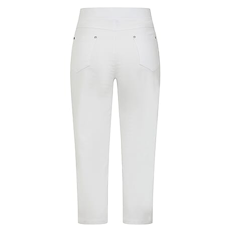 Emreco Bengaline Crop Trousers (Size 20) - White