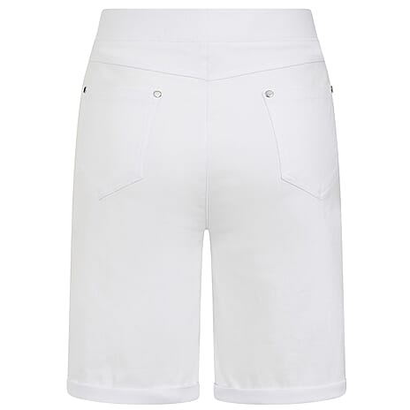 Emreco Bengaline Turn Up Short (Size 12) - White