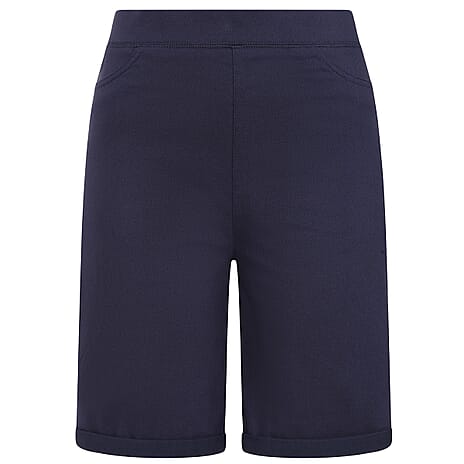 Emreco Bengaline Turn Up Short (Size 20) - Navy