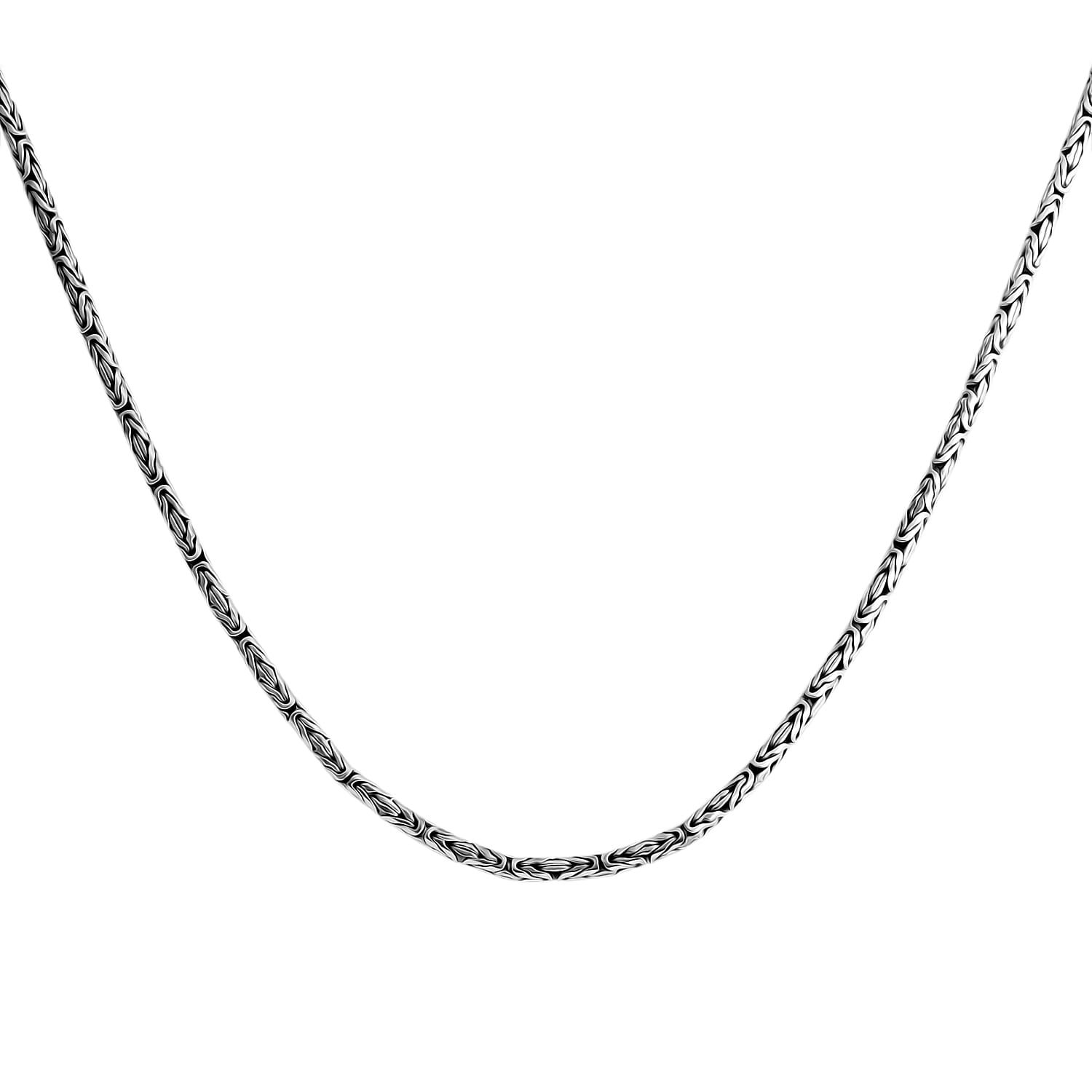 D'Joy Sterling Silver Necklace (Size 20), Silver Wt. 22.10 Gms.