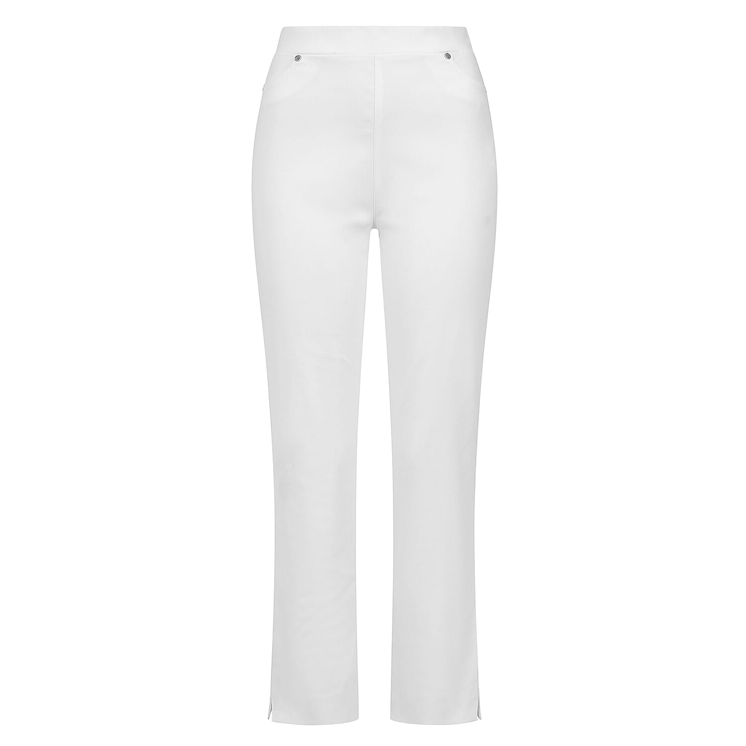 Emreco Jean Style Bengaline Trousers With 29 Inch Inseam (Size 10) - White