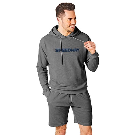SPEEDWAY Mens Cotton Blend Tracksuit (Size M) - Blue