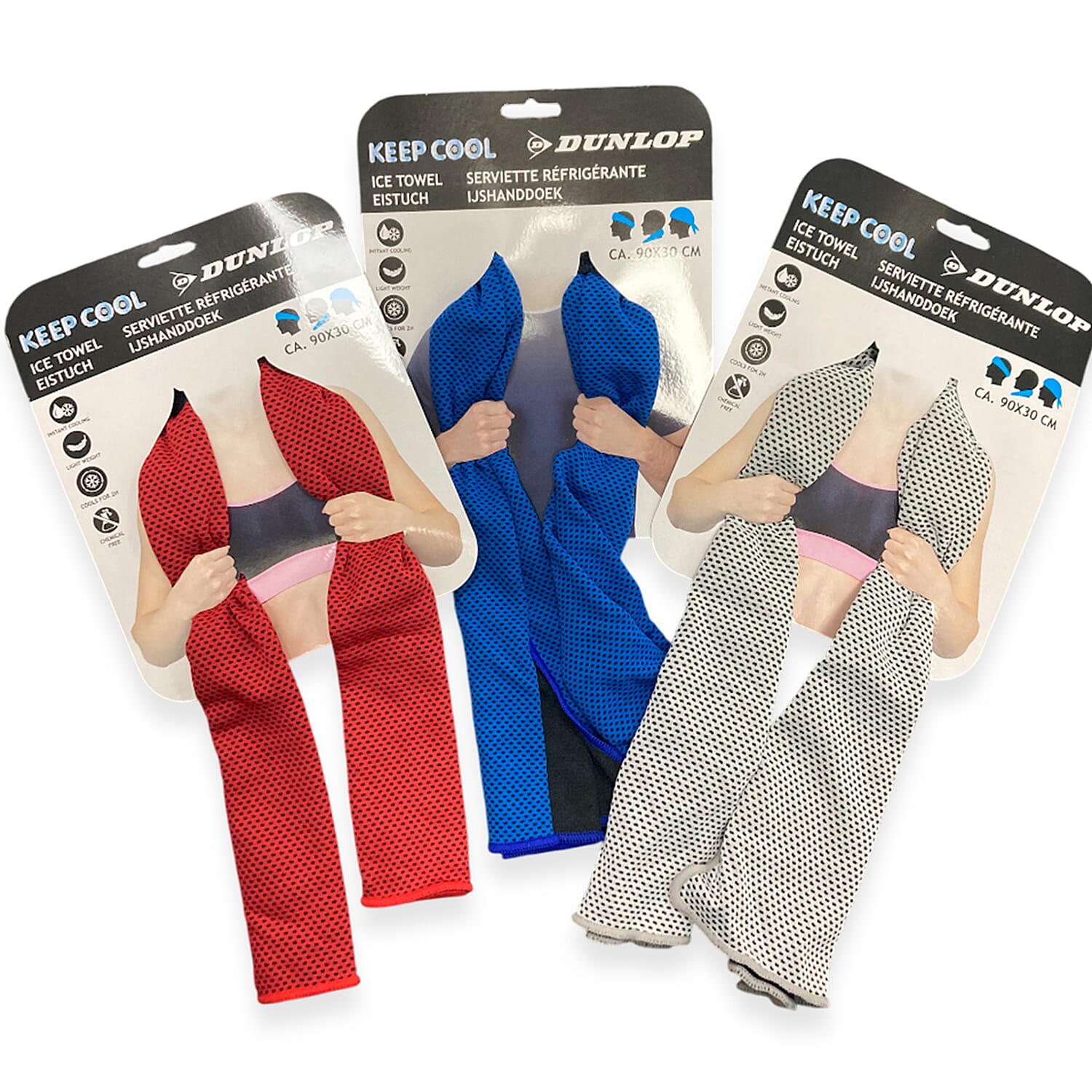 Dunlop Cooling Towels - Pack of 3