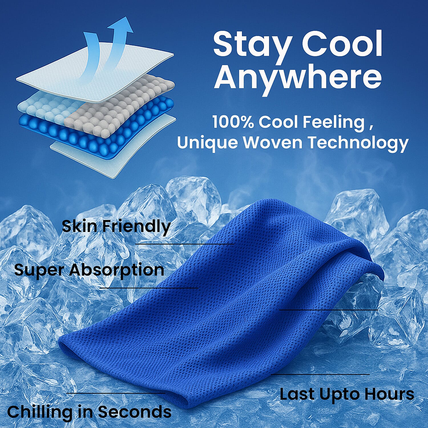 Dunlop Cooling Towels - Pack of 3