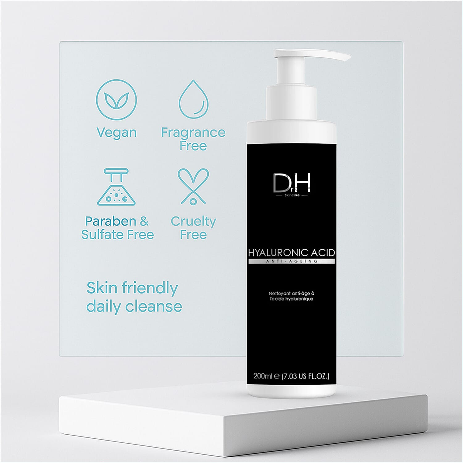 Dr H Foaming Gel Cleanser with Hyaluronic Acid - 200ml