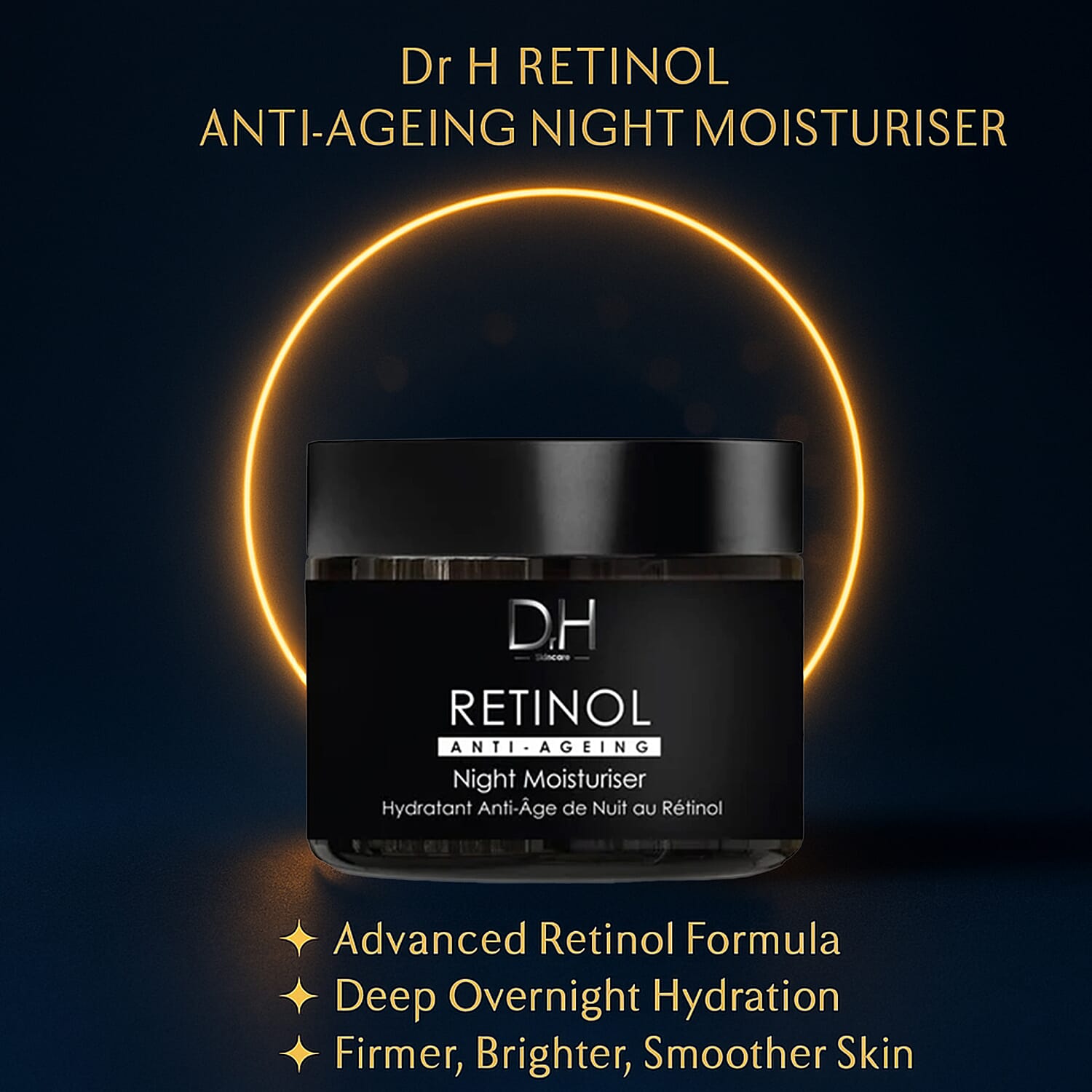 Dr H Retinol Anti-Ageing Night Moisturiser - 60ml
