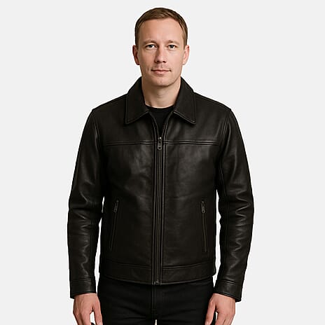 IW Special Leather Jacket (Size - Large) - Black