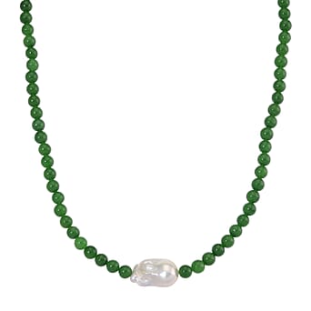 https://tjcuk.sirv.com/Products/82/2/8227191/Green-Jade-White-Fresh-Water-Pearl-Necklace-in-Rhodium-OverlaySterling_8227191.jpg?w=342&h=342