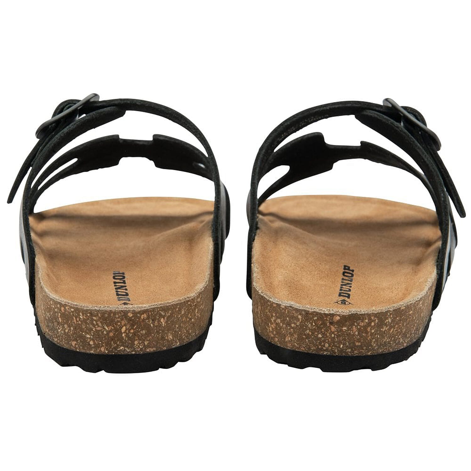 Dunlop Womens Hermy Open-Toe Cork Footbed Sandals with Adjustable Straps