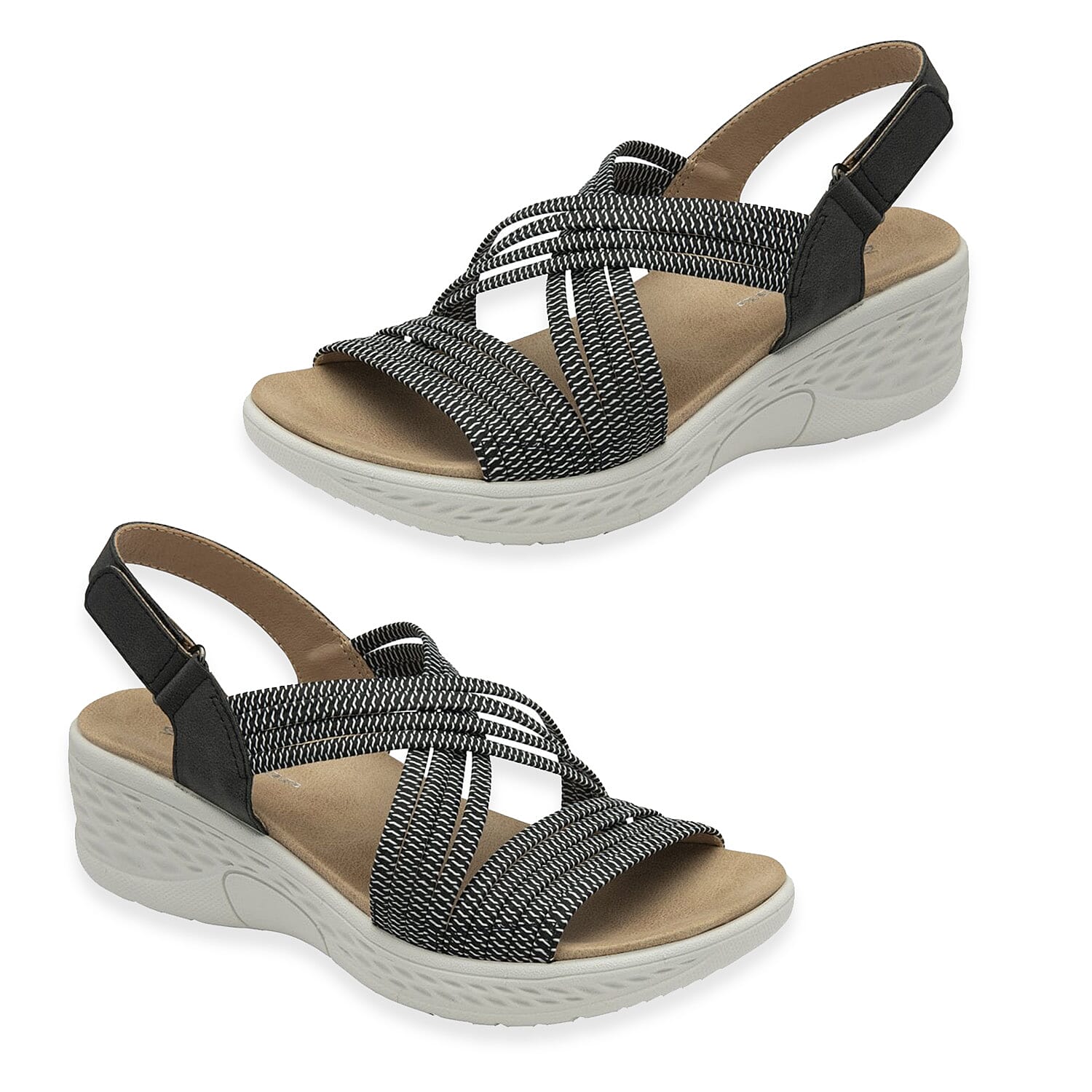 Dunlop Women's Trish Comfortable Wedge Sandal