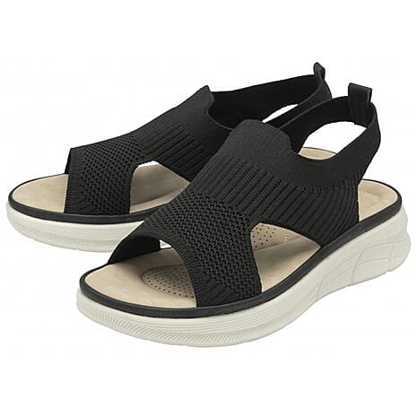 Dunlop Womens Leslie Leslie Slingback Sandals (Size 8) - Black