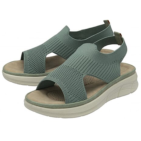 Dunlop Womens Leslie Leslie Slingback Sandals (Size 7) - Sage Green