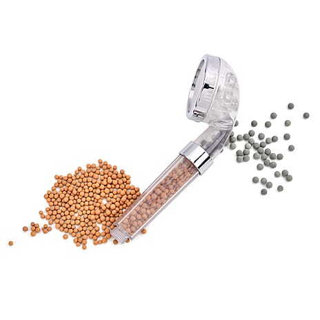 High-Pressure Ionic Filter Shower Head with 3 Adjustable Spray Settings (22 x 8cm)