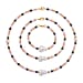 Sleeping Beauty Colour Shell Pearl & White Crystal Necklace (Size - 40) 282.00 Ct.