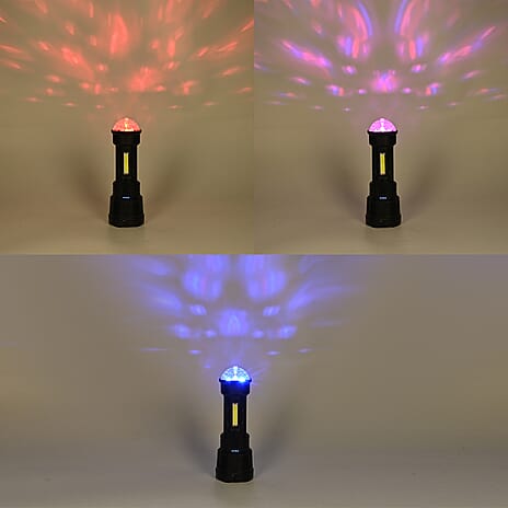 THE BIG CLOSEOUT - Multifunctional Flashlight- Features 7LED and COB Lamp Beads with Colorful Stage Lights