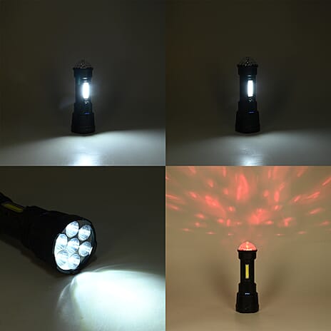 THE BIG CLOSEOUT - Multifunctional Flashlight- Features 7LED and COB Lamp Beads with Colorful Stage Lights