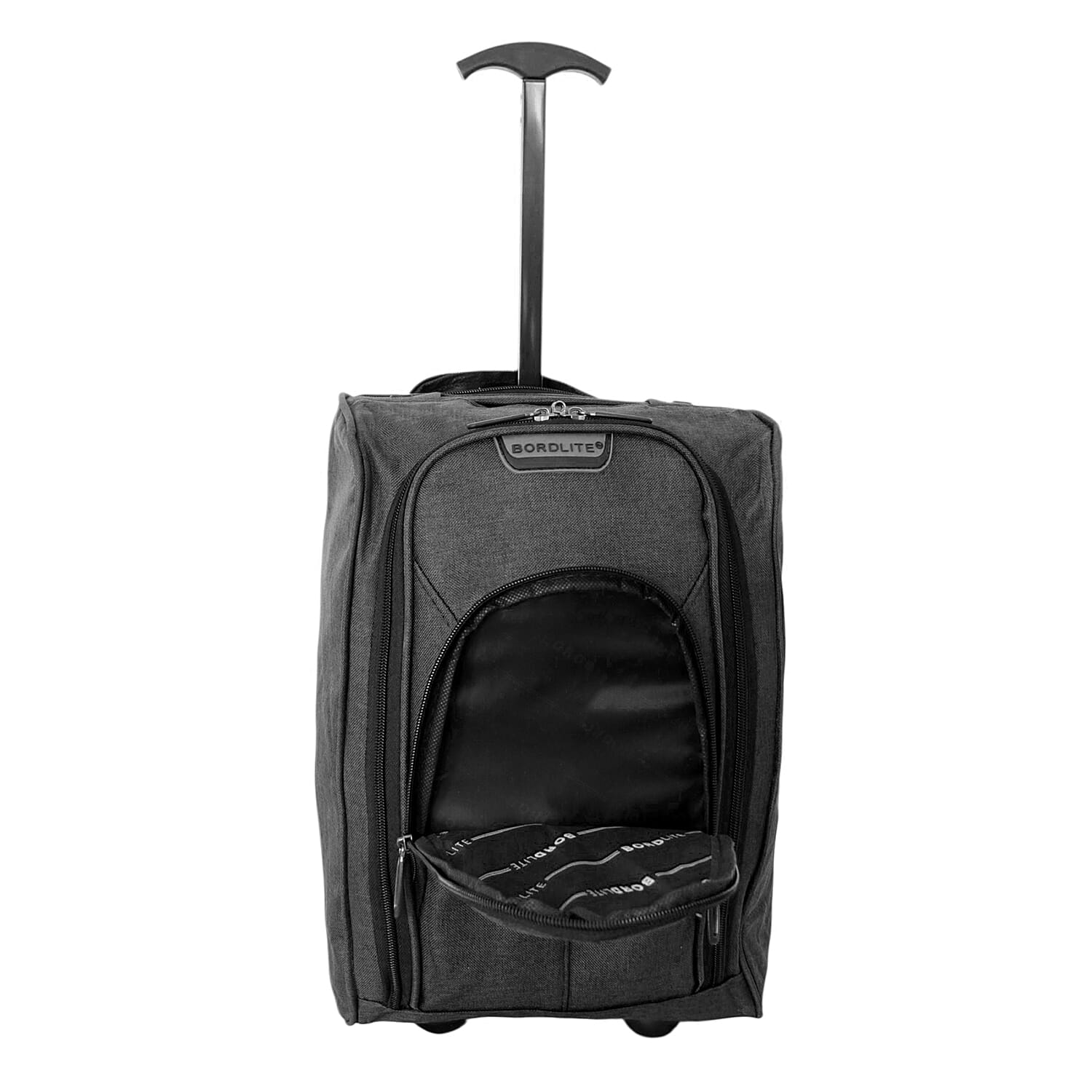 Bordlite Ryanair & EasyJet Underseat Cabin Bag with Wheels (40x25x20cm) - Black