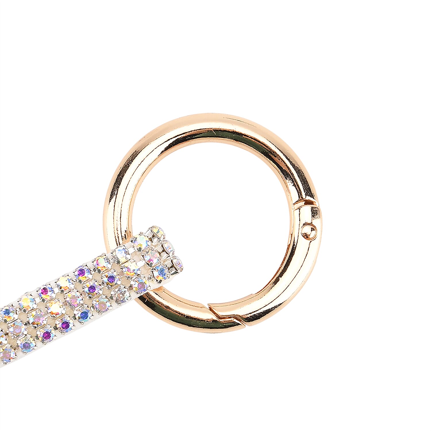 Designer Inspired - Set of 2 Sparkling Bear & Butterfly Keychain-Bag Charm - Silver