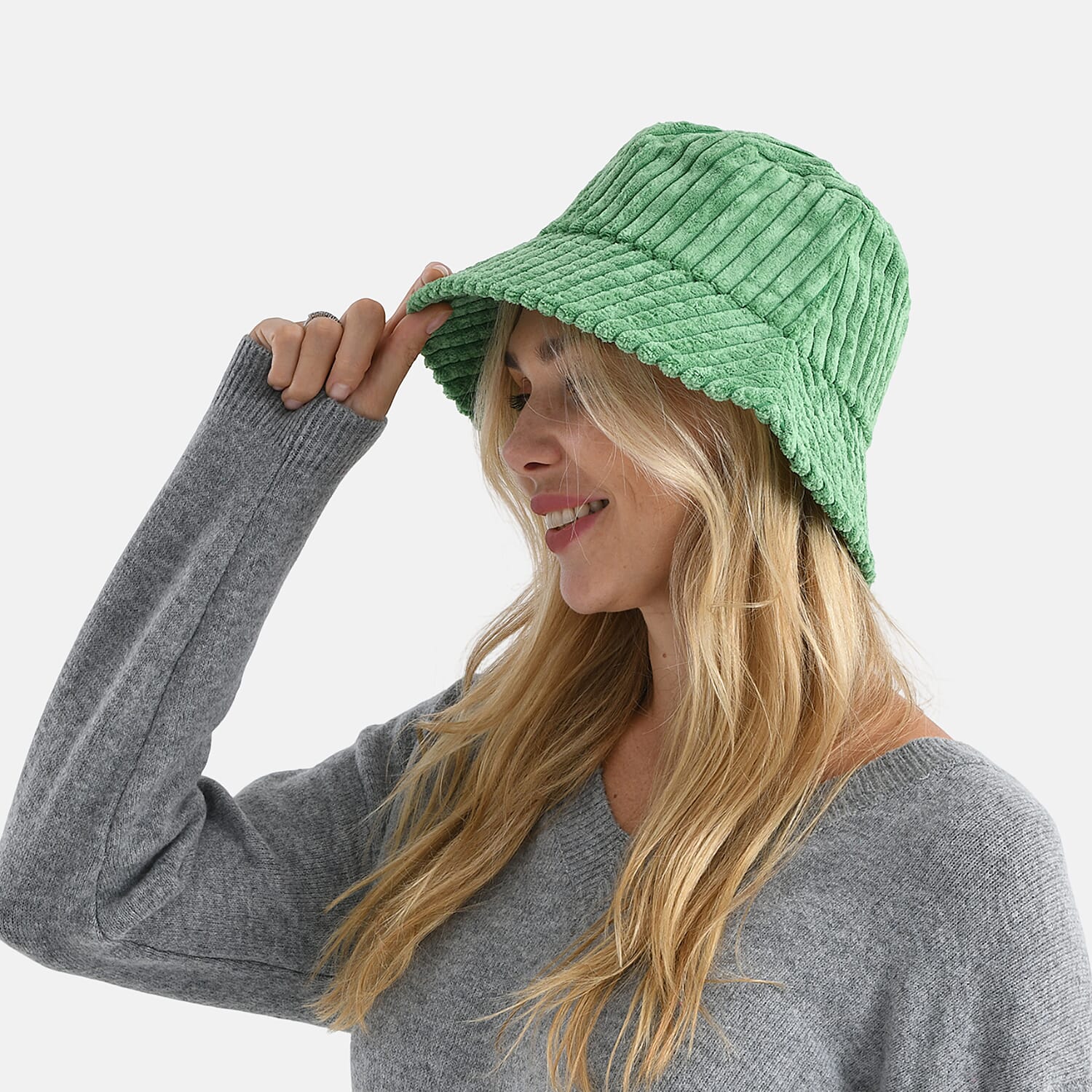 Patterned-Hat-Cap-and-Earmuff-Size-58x1-cm-Green