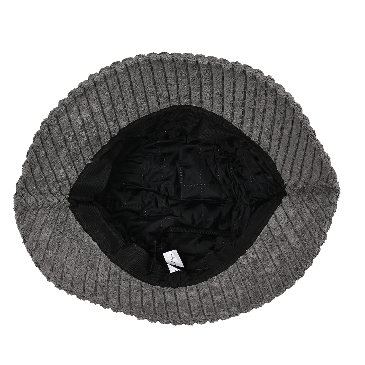 Patterned Hat, Cap and Earmuff (Size 58x1 cm) - Grey