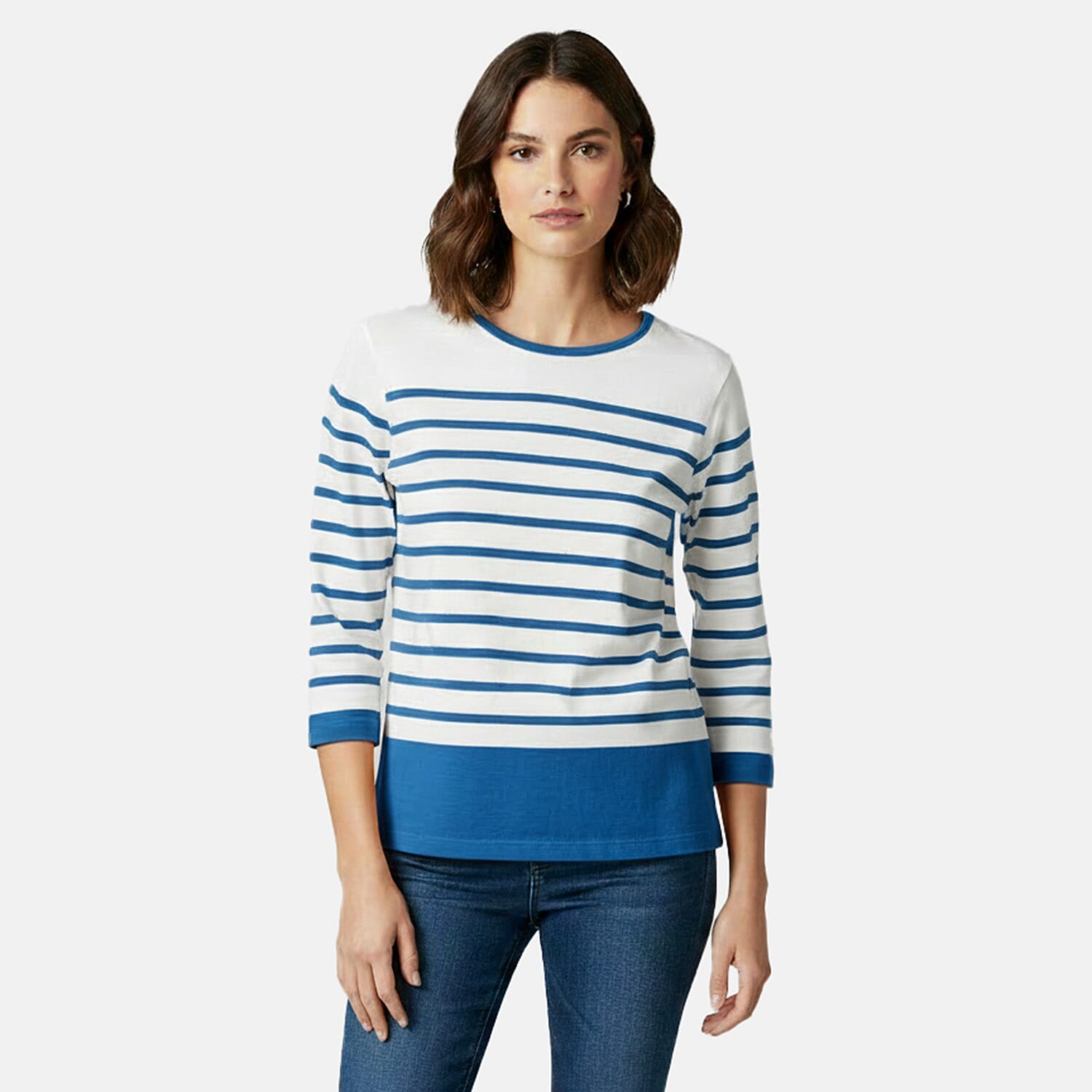 Charlotte West 3-4 Sleeve 100% Cotton Jersey Top