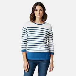 Charlotte West 3-4 Sleeve 100% Cotton Jersey Top