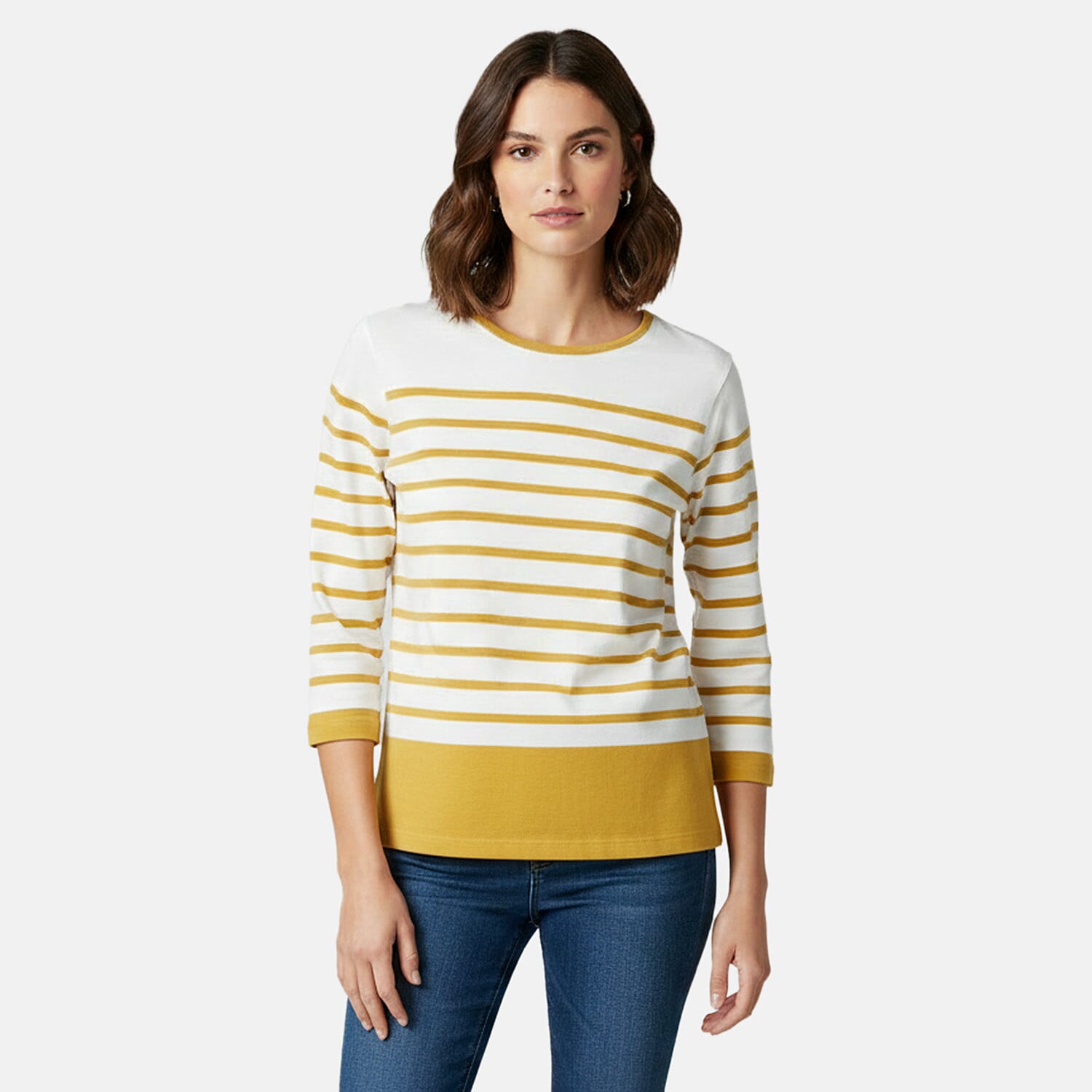 Charlotte West 3-4 Sleeve 100% Cotton Jersey Top