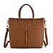 Genuine Leather Tote Bag - Beige