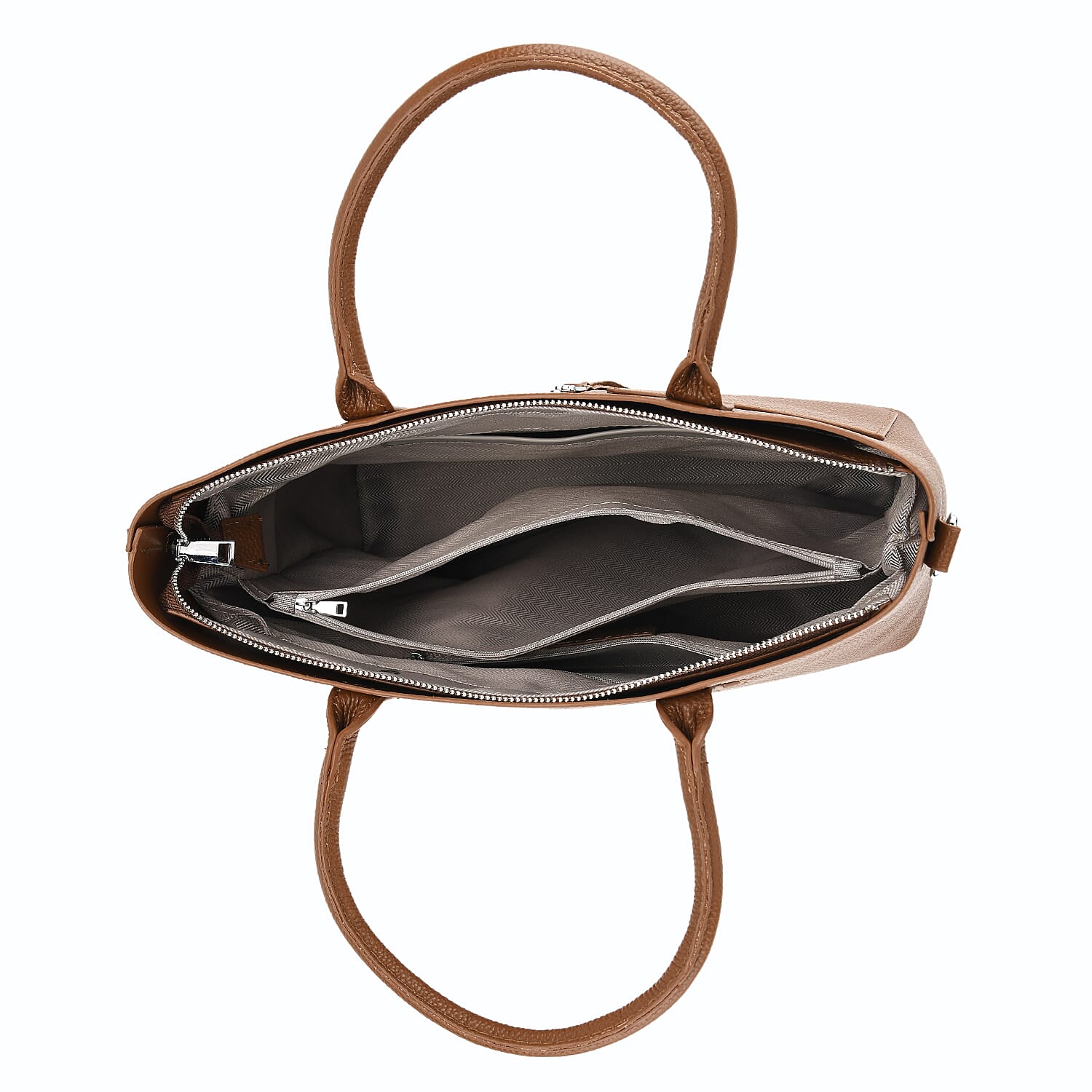 DOD- Genuine Leather Tote Bag - Coffee