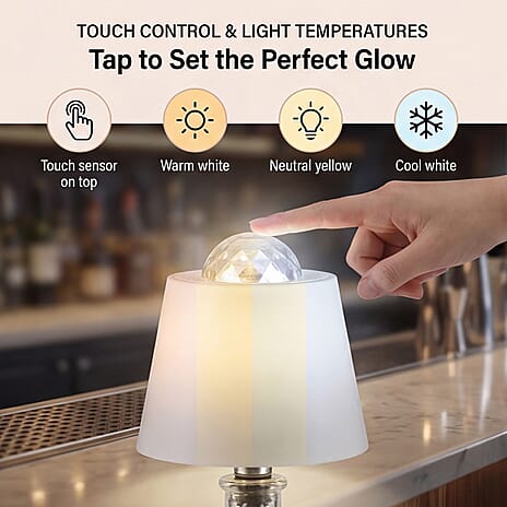 THE MUST BUY CHRISTMAS DEAL - Bliss - Beyond Rechargeable Wine Bottle Lamp with 7-Color Projector - White