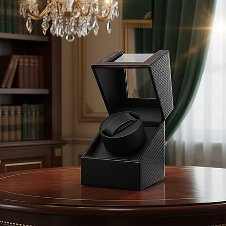 BLACK FRIDAY DEAL - Automatic Rotating Watch Winder Box (Size 12x13x16 cm) - Black