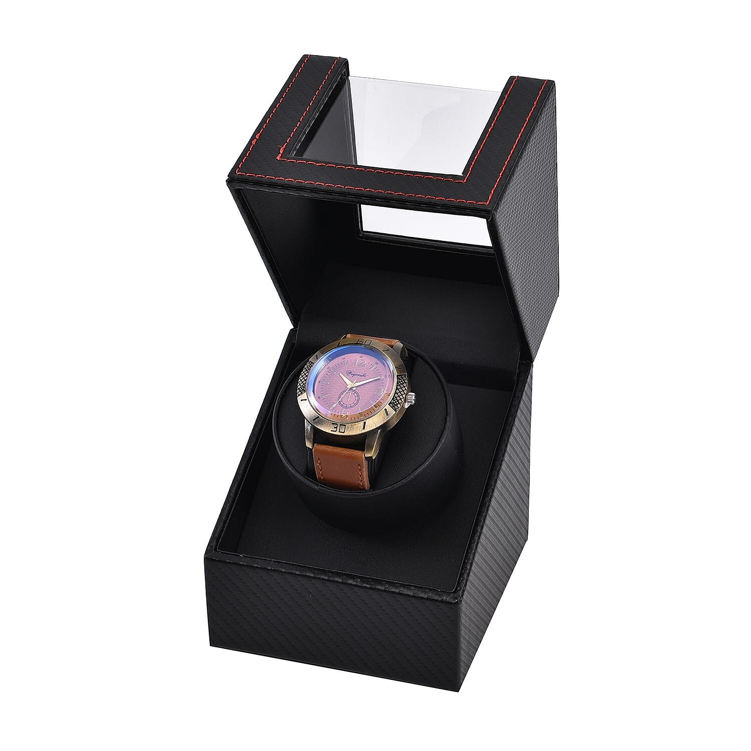 BLACK FRIDAY DEAL - Automatic Rotating Watch Winder Box (Size 12x13x16 cm) - Black