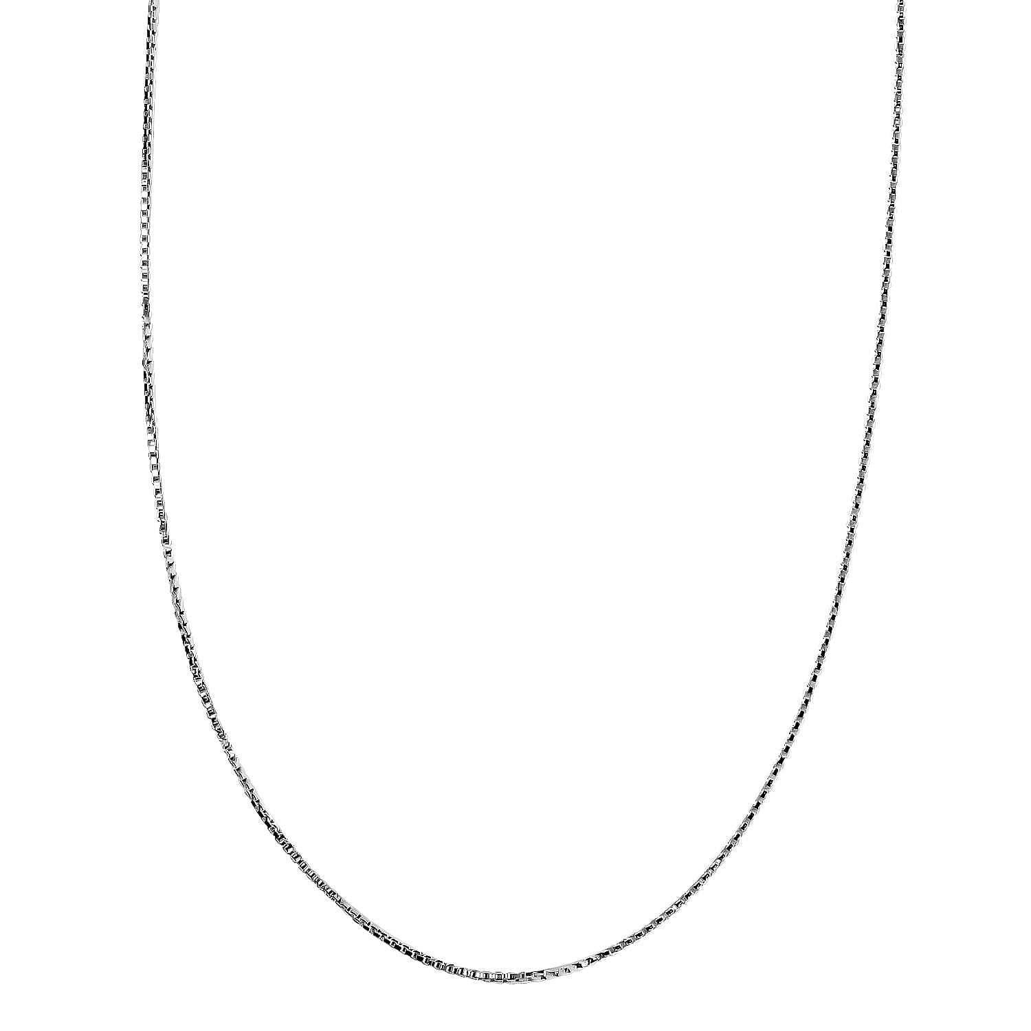 ROME DESIGNER OUTLET CLOSEOUT Sterling Silver FORMA PERFETTA Adjustable Necklace (Size - 20) with Lobster Clasp