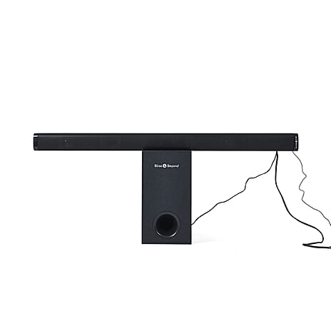 LOWEST EVER PRICE - Bliss - Beyond Home Theater Sound Bar with Wired Sonic Subwoofer - Black