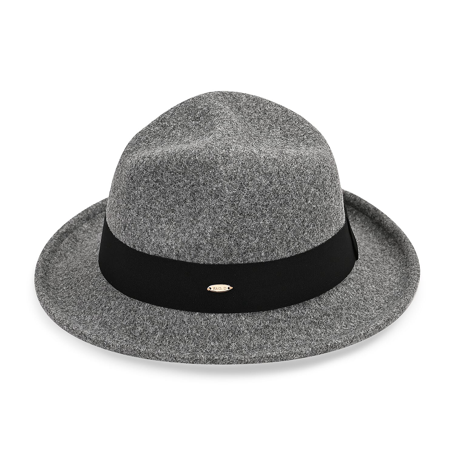 Stylish Trilby-Fedora Hat (One Size) - Grey