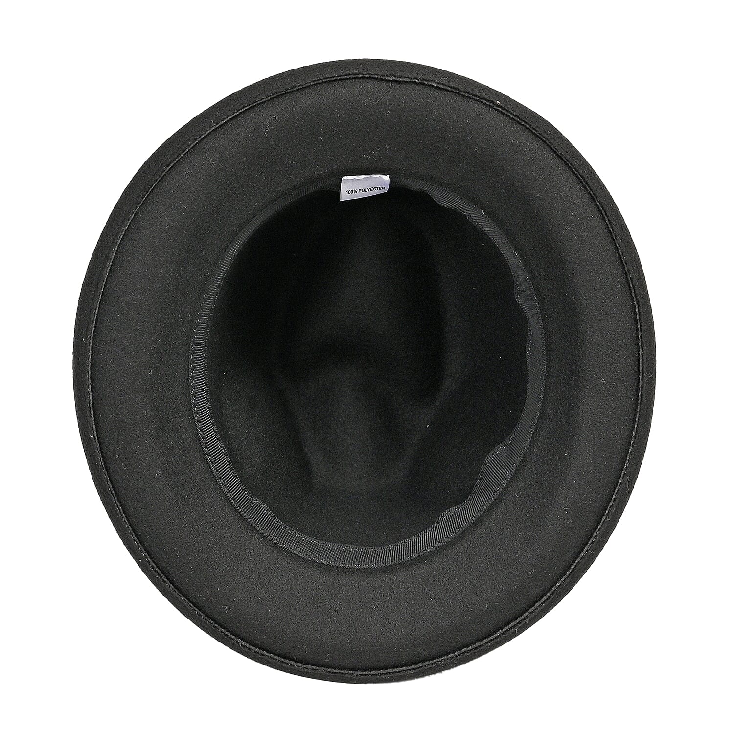 Stylish Trilby-Fedora Hat (One Size) - Black