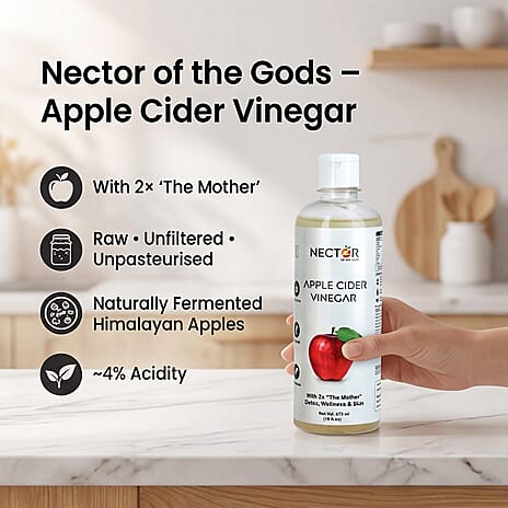 Raw Apple Cider Vinegar with Mother - Unfiltered - Unpasteurised, 2X Probiotic Strands and Natural Enzymes