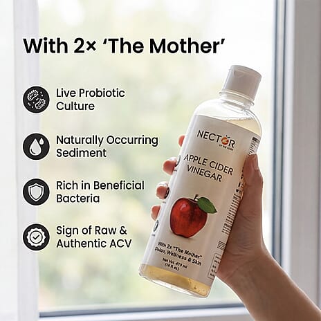 Raw Apple Cider Vinegar with Mother - Unfiltered - Unpasteurised, 2X Probiotic Strands and Natural Enzymes