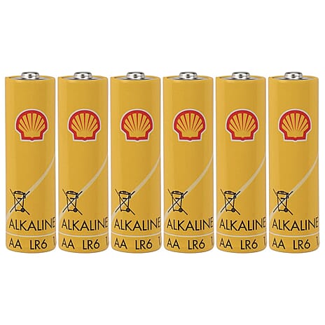 Pack of 6 AA Batteries - Yellow