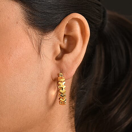 Bronzella Collection - EverTrue Full Hoop Earring with Clasp in 18K Gold Plating