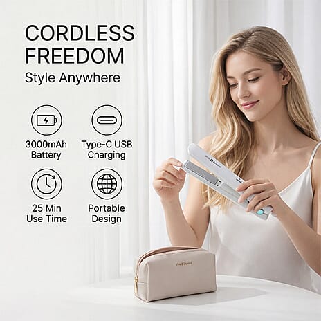 Bliss - Beyond Cordless Rechargeable Hair Straightener - Portable Travel Styler