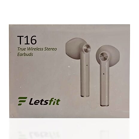 Letsfit T16 White True Wireless Earbuds - White