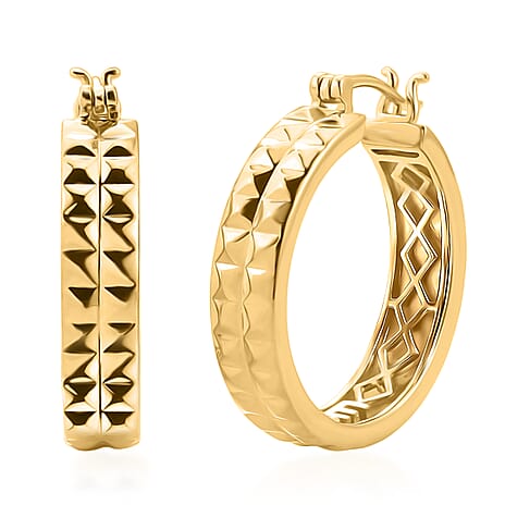 EverTrue - Hoop Earring in Yellow Gold Tone