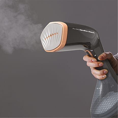Hamilton Beach Procare Handheld Garment Steamer with Pump (Size 17x27 cm) - Black - Gold