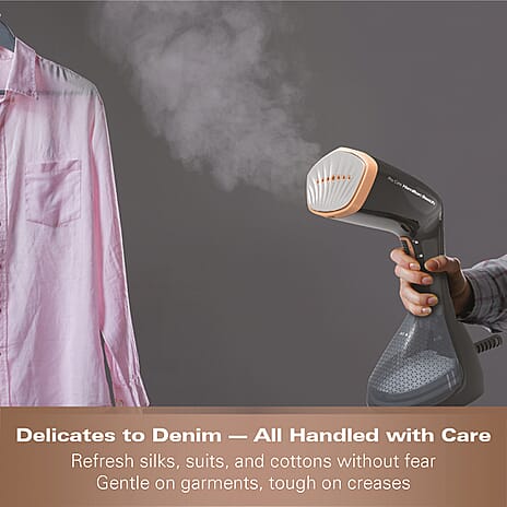 Hamilton Beach Procare Handheld Garment Steamer with Pump (Size 17x27 cm) - Black - Gold