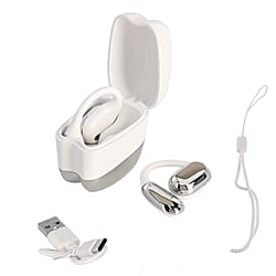 Open Wireless Headphones with Bluetooth V5.3 - 8 to 10 Hour Playtime - White
