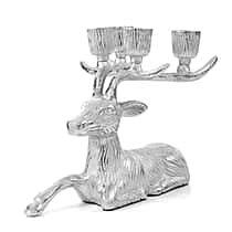 LIVMORE Reindeer Candle Holder (50 x 40 x 27 cm) - Silver