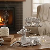 LIVMORE Reindeer Candle Holder (50 x 40 x 27 cm) - Silver