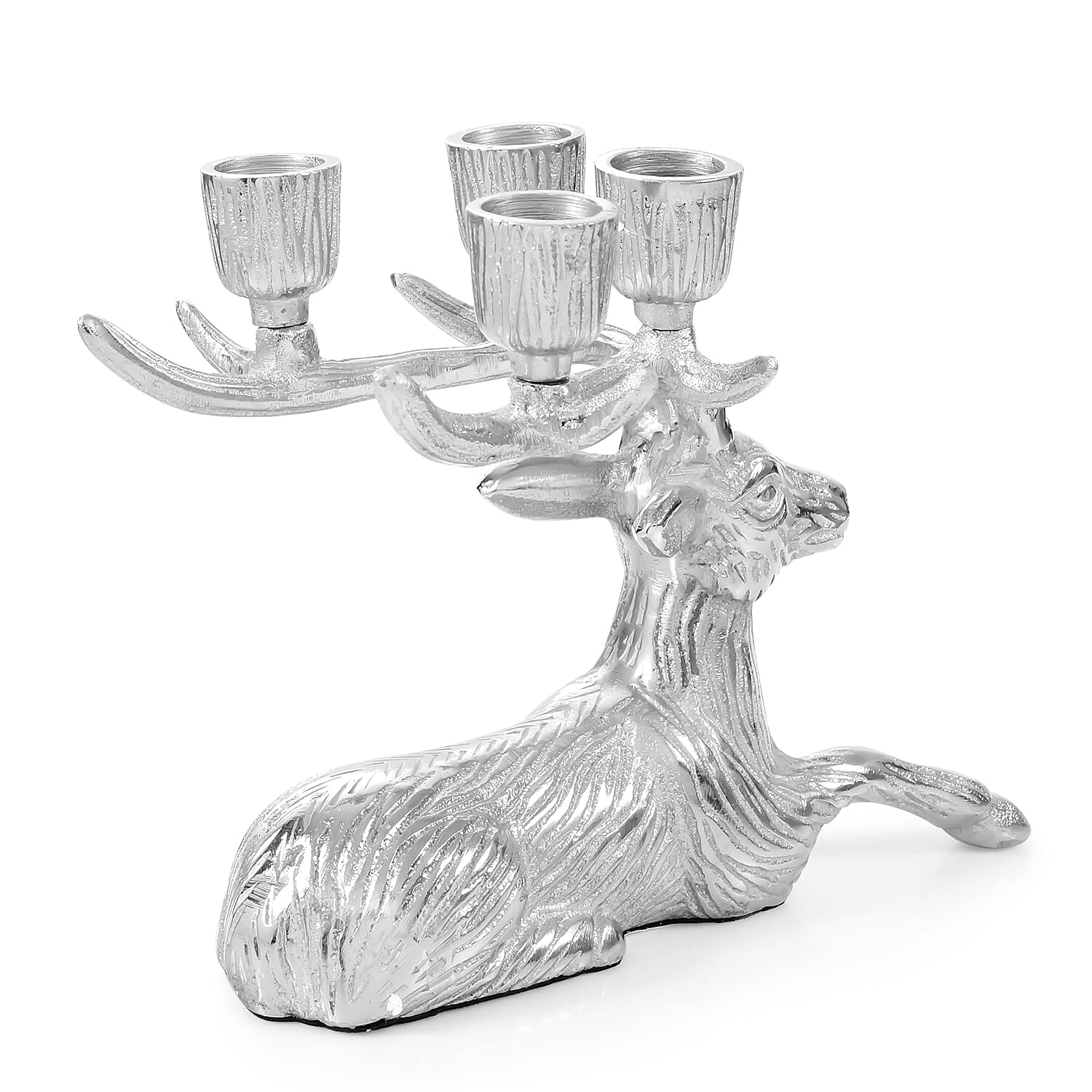 LIVMORE Reindeer Candle Holder (50 x 40 x 27 cm) - Silver