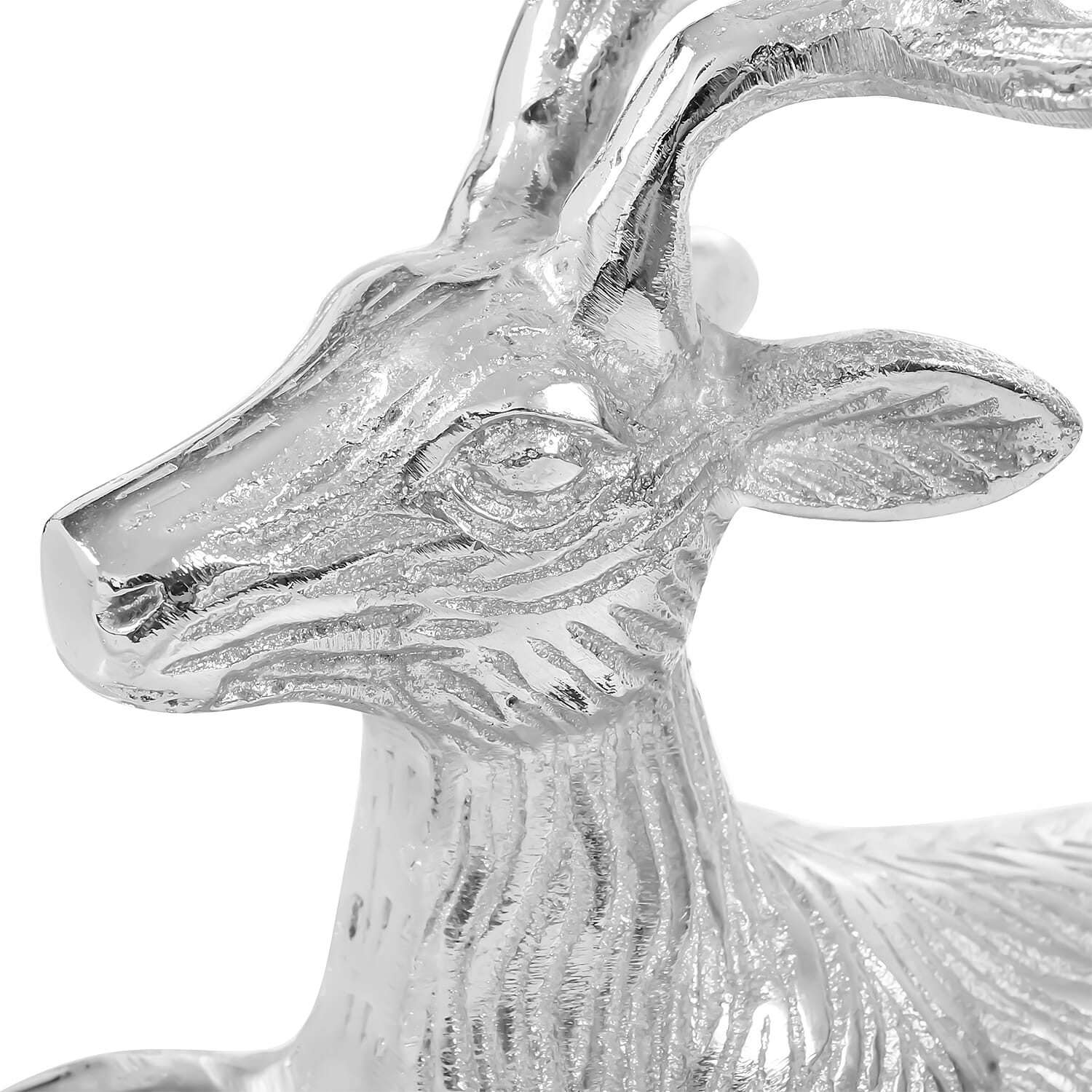 LIVMORE Reindeer Candle Holder (50 x 40 x 27 cm) - Silver